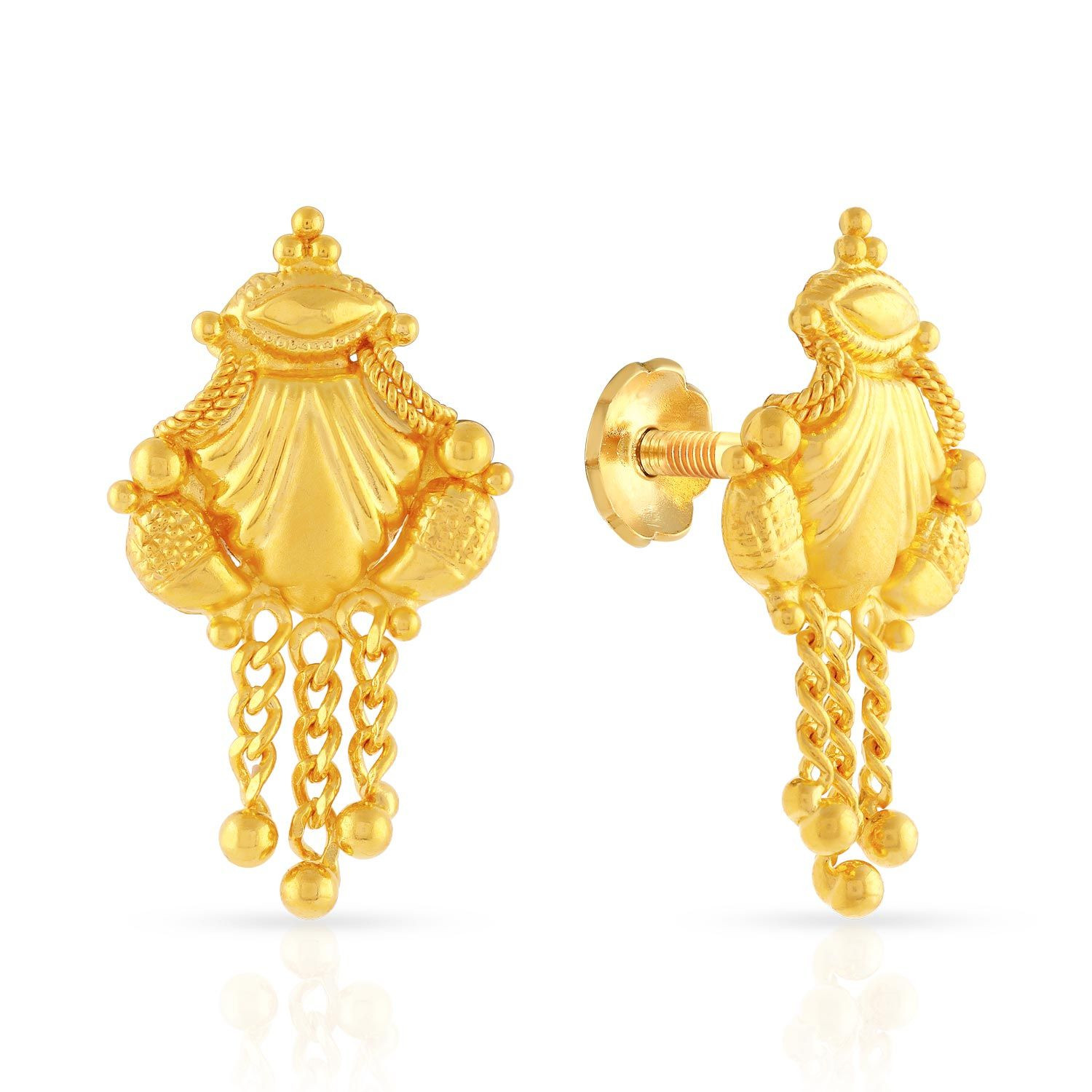 Buy Malabar Gold Earring HMS109 for Women Online | Malabar Gold & Diamonds