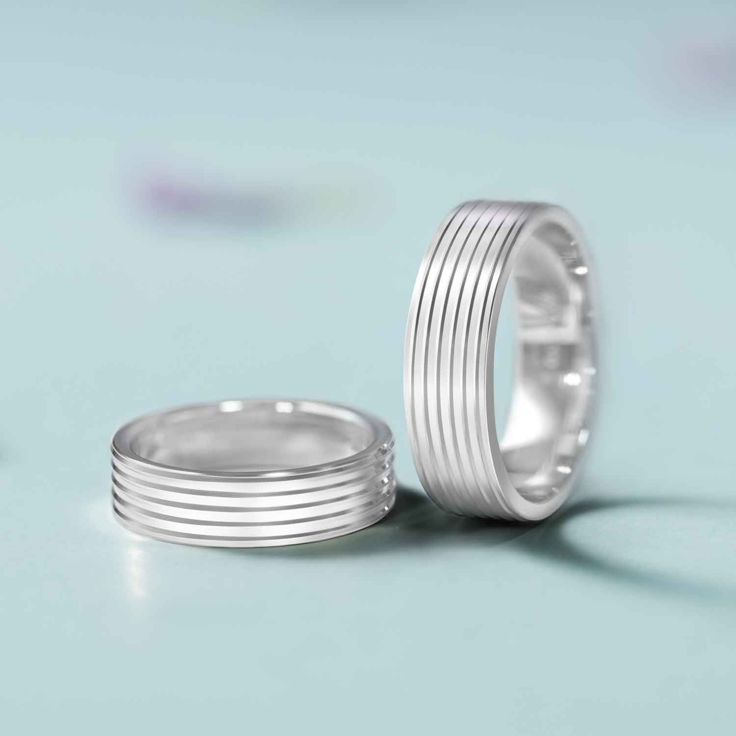 Buy Mine Platinum Couple Bands MEAWDB358RN0 GL for Unisex Online