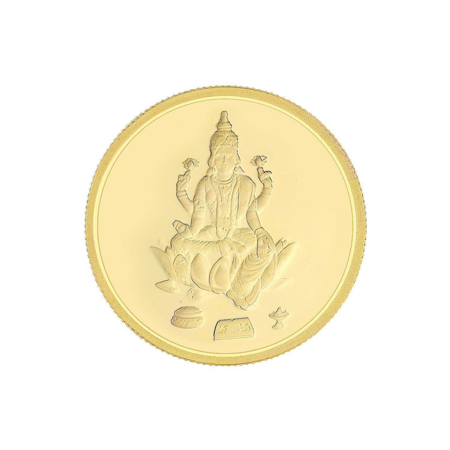 916 Purity 8 Grams Laxmi Om Gold Coin MGLO916P008G