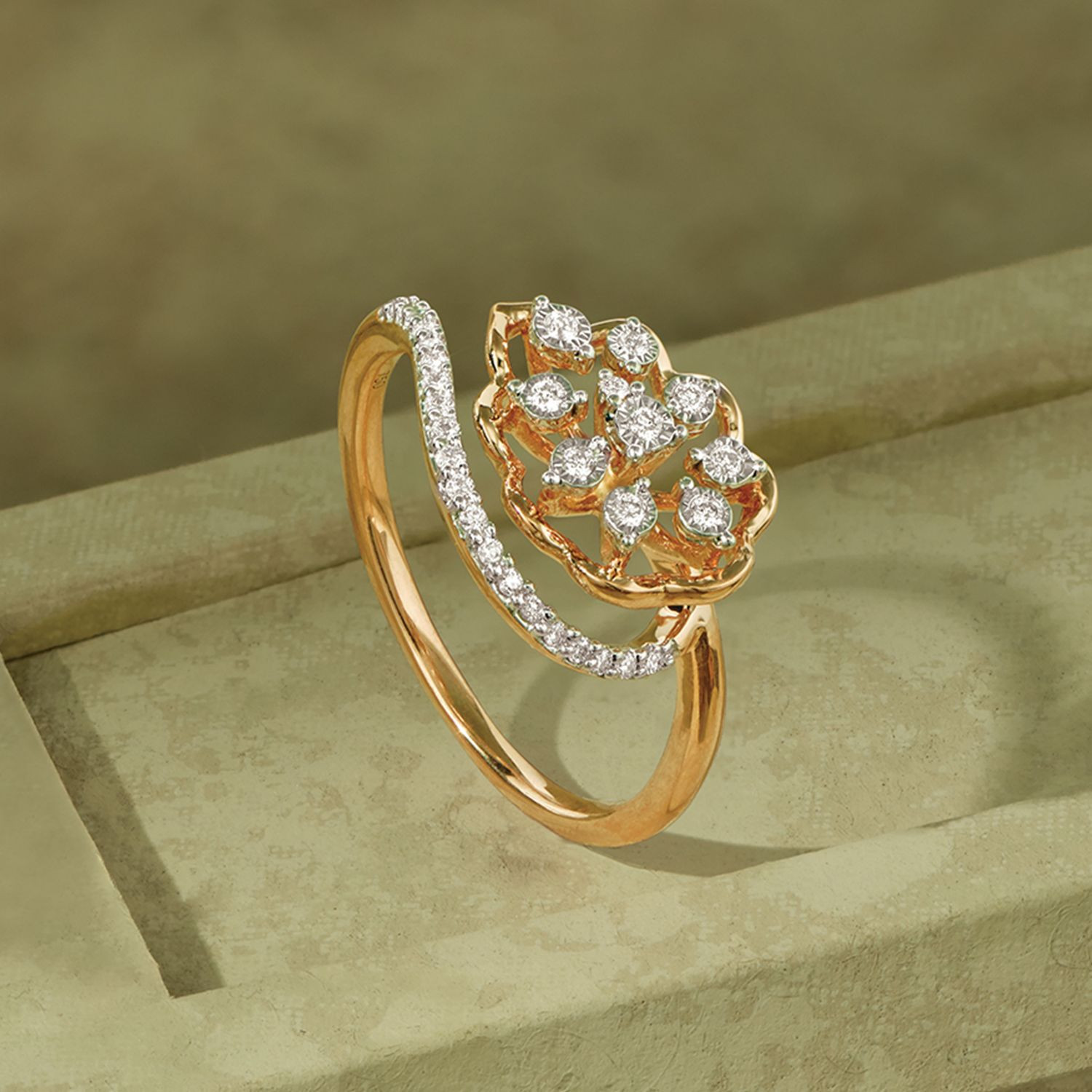 Mine Diamond Gold Ring Mn1akt20rn003