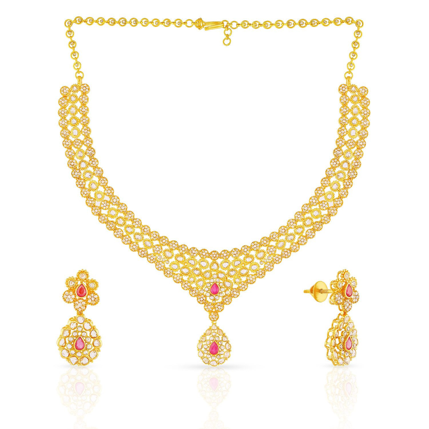 Uncut jewellery designs malabar outlet gold