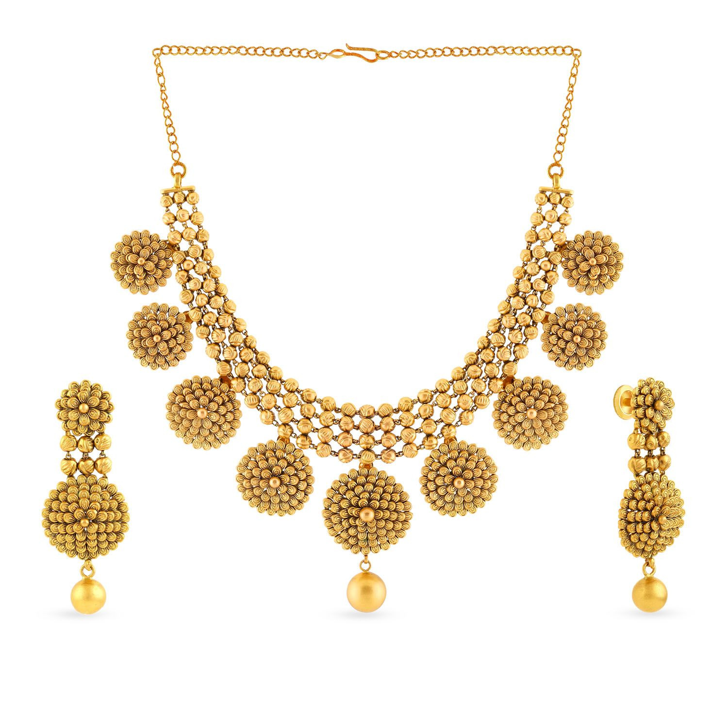 Buy Malabar Gold Necklace Set Nsexnkshplpr For Women Online Malabar Gold And Diamonds