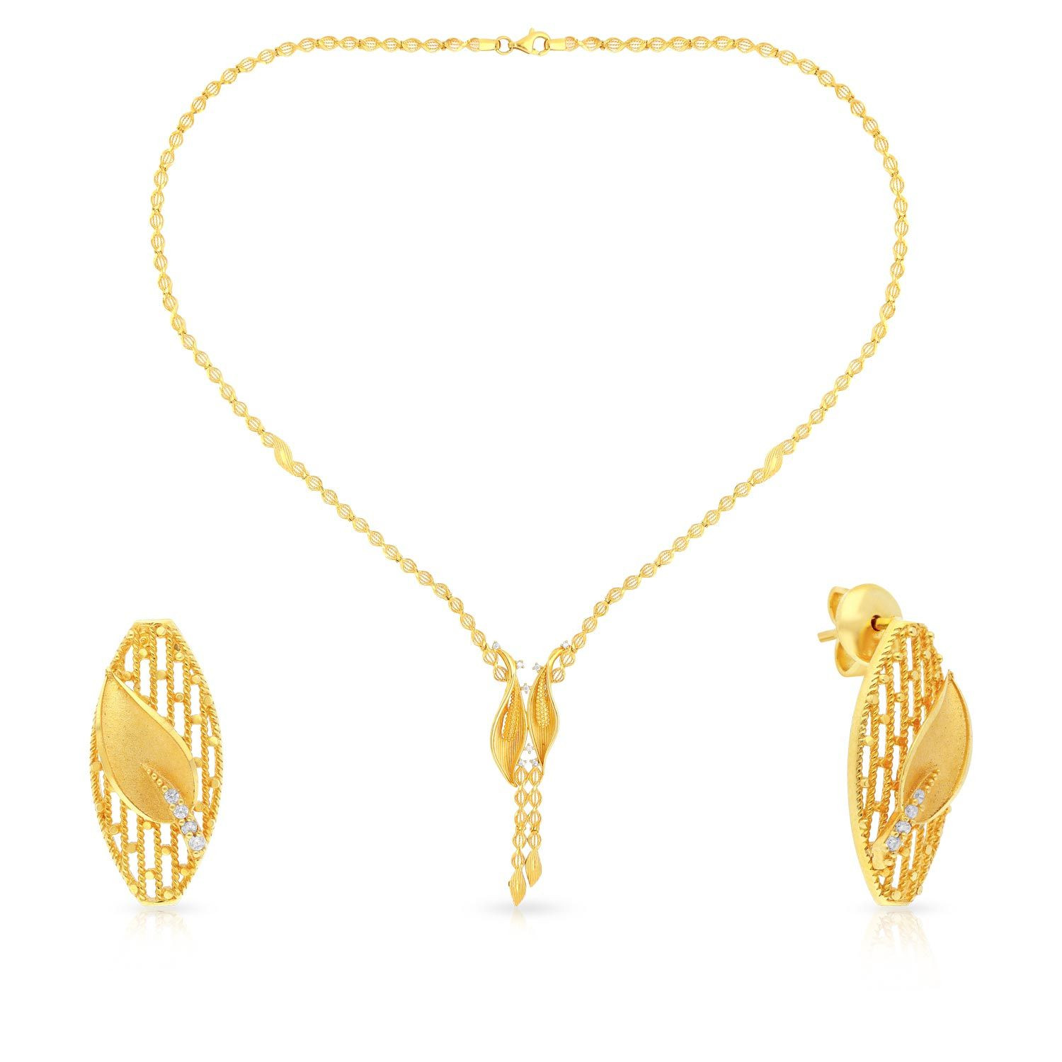 Buy Malabar Gold Necklace Set NSFRNKBD2CSP for Women Online Malabar