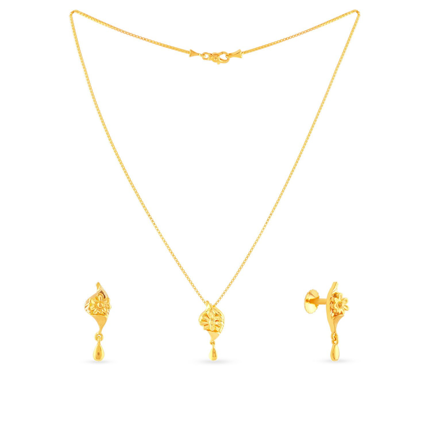 Malabar Gold Necklace Set Nsnk194814 For Women Online Malabar Gold And Diamonds