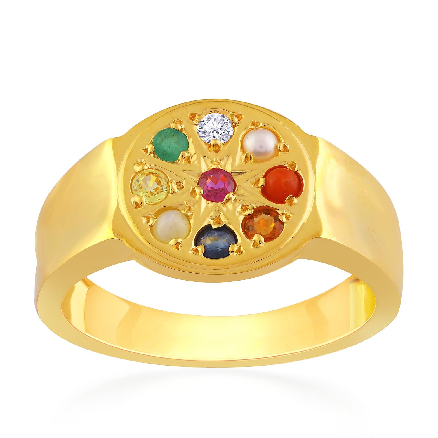 Malabar gold sale navaratna ring price