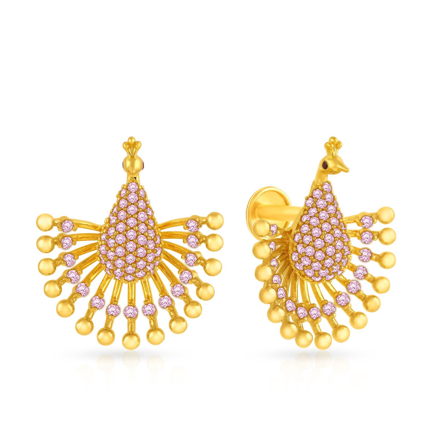 gold earrings under 10000 malabar gold