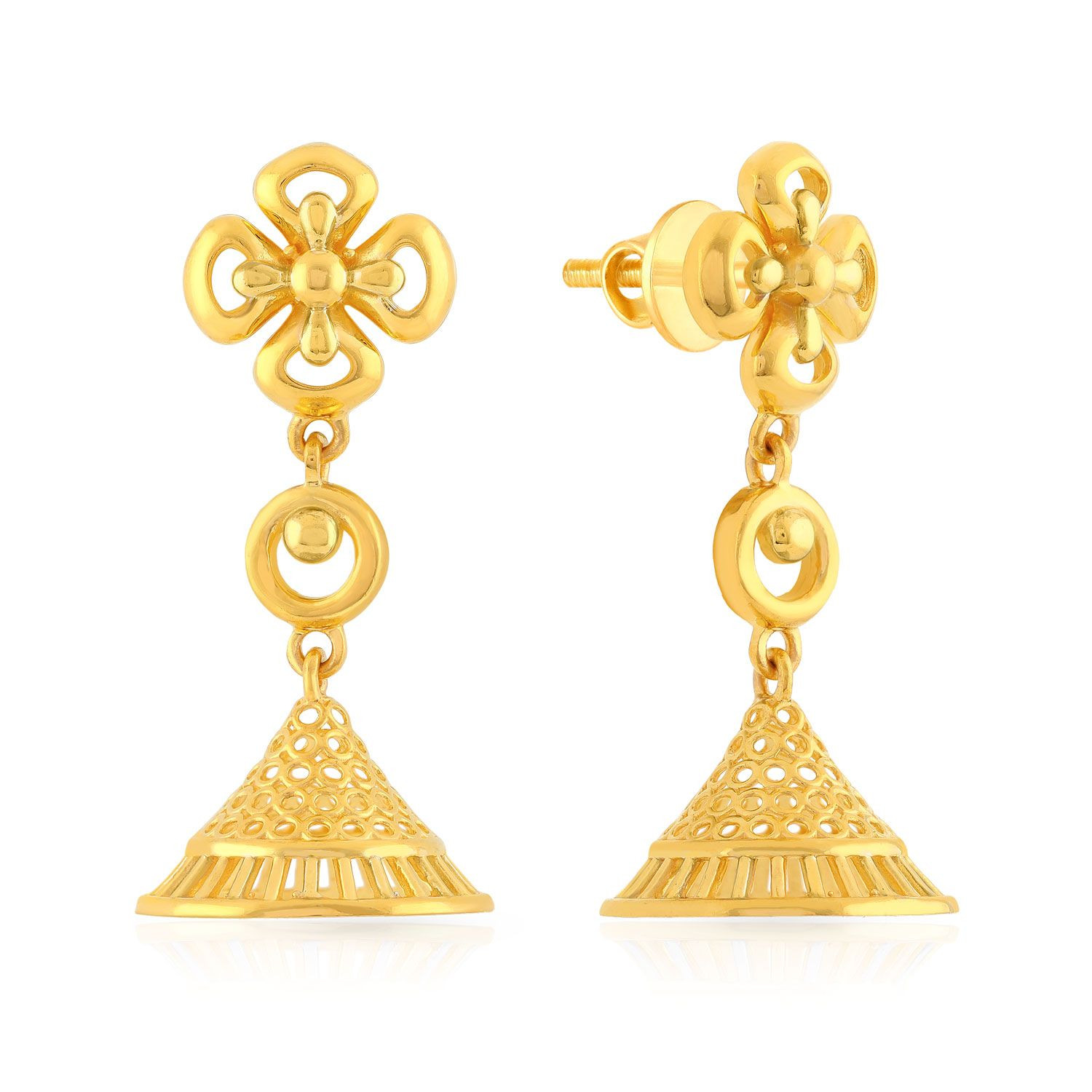 Buy Malabar Gold Earring NZJ02 for Women Online | Malabar Gold & Diamonds