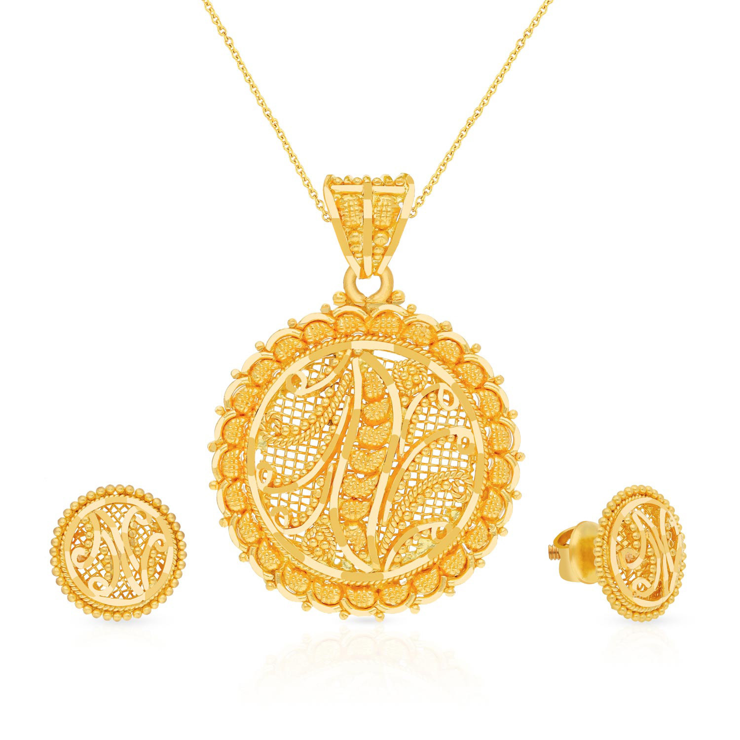 Malabar gold outlet pendant set