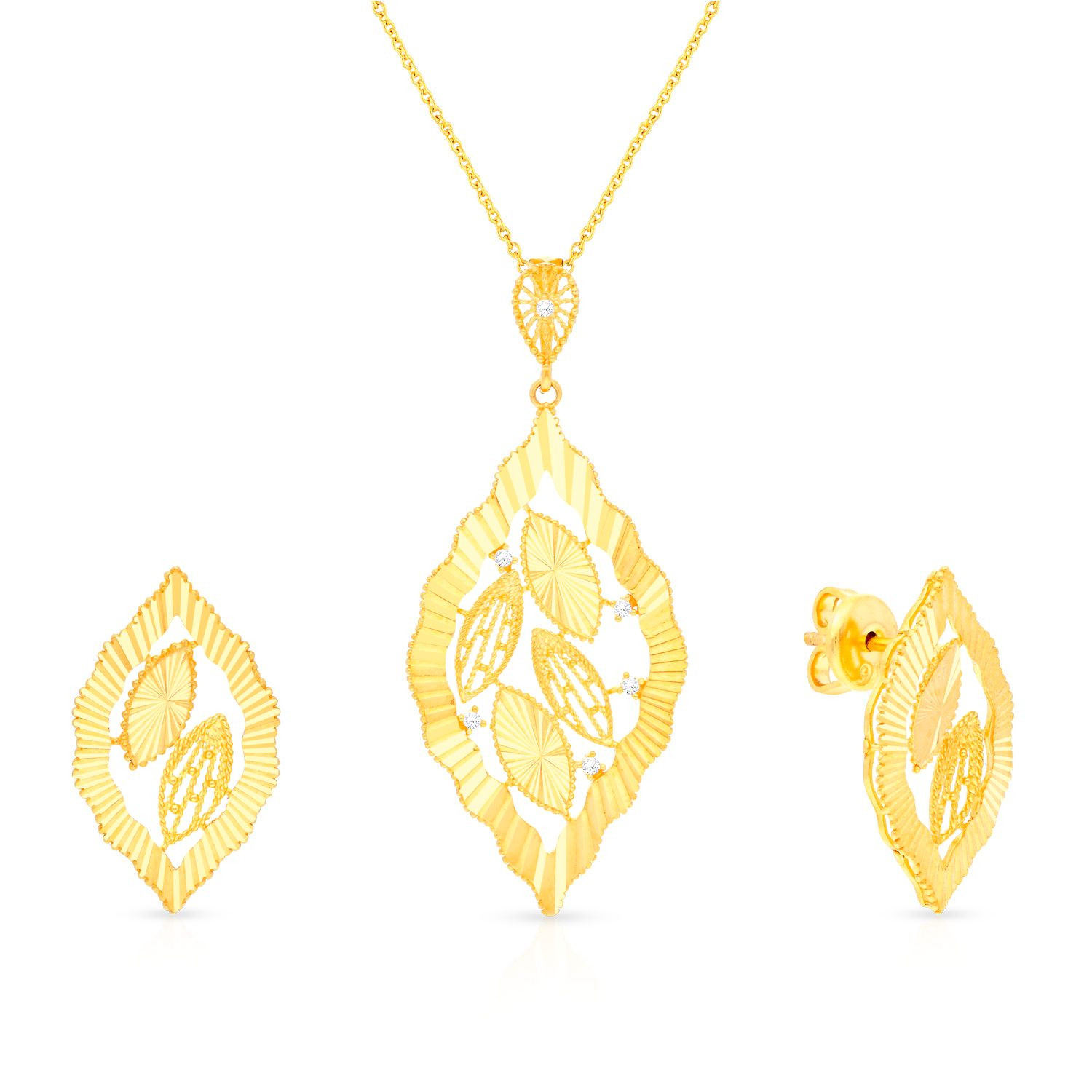 Malabar gold clearance pendant set