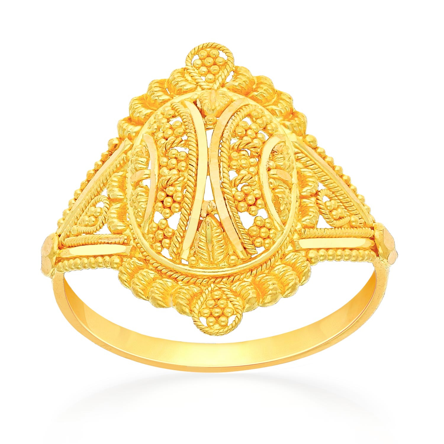 Gold ring store for women malabar