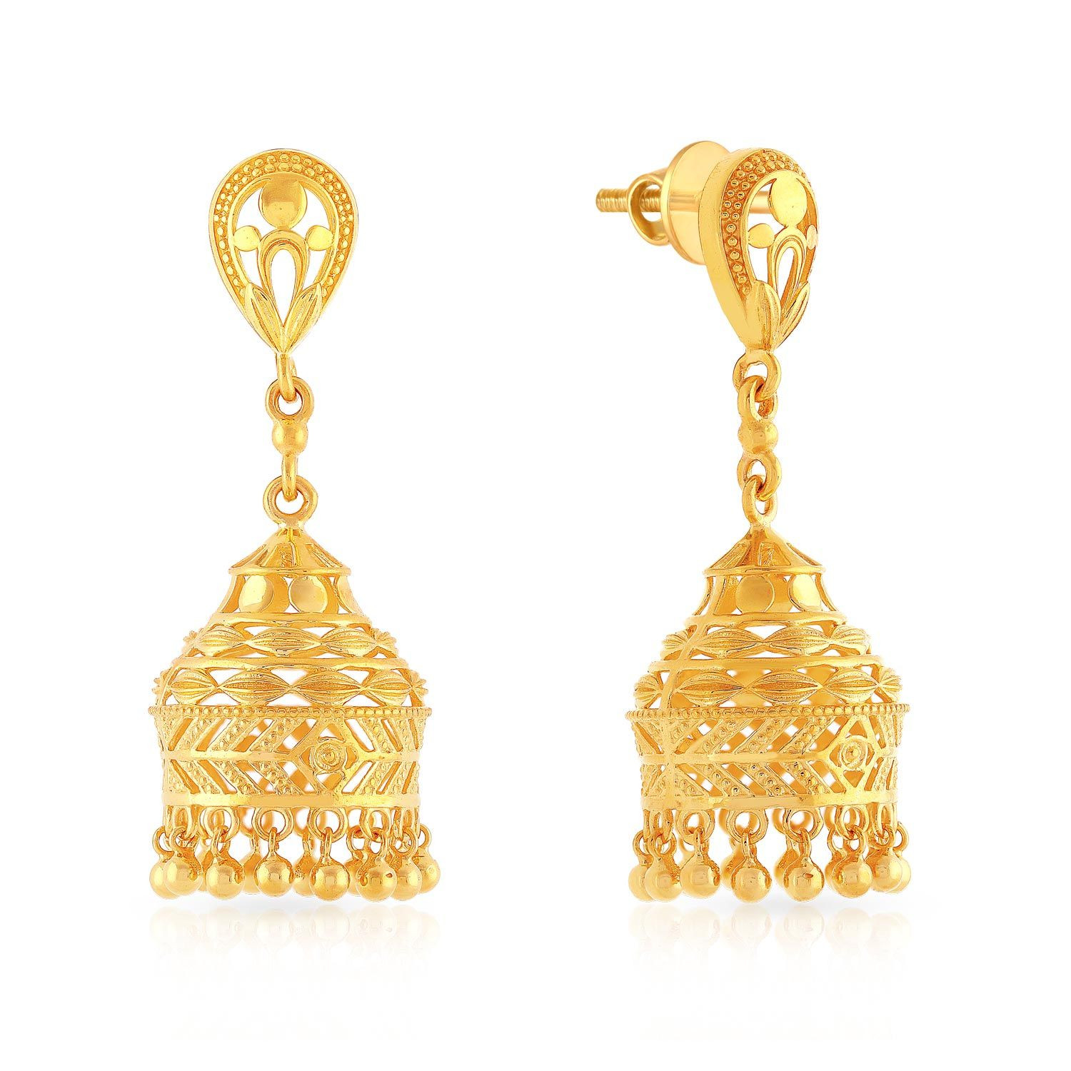 Buy Malabar Gold Earring SPJSP023 for Women Online | Malabar Gold ...