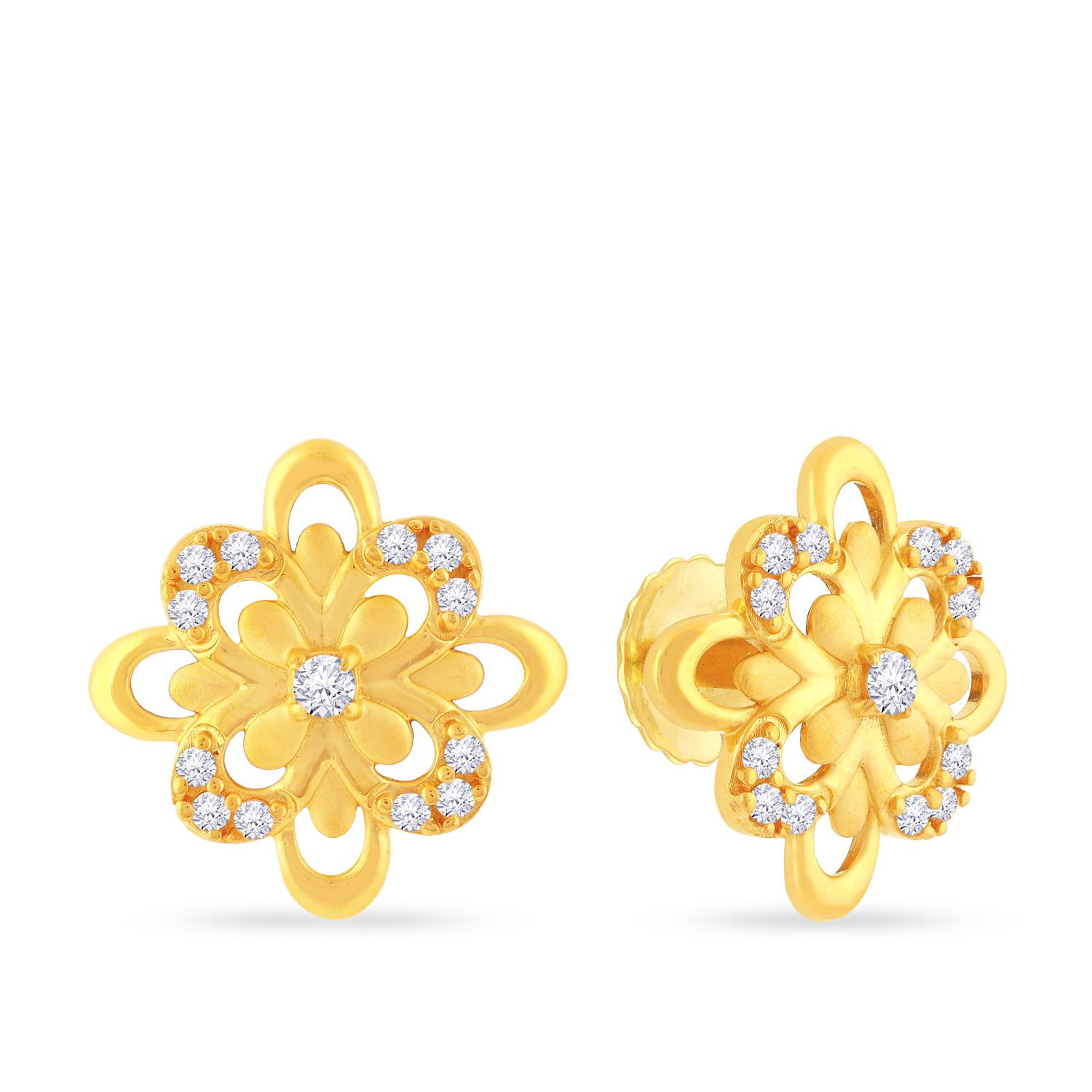 Buy Malabar Gold Earring SST0467 for Women Online | Malabar Gold & Diamonds