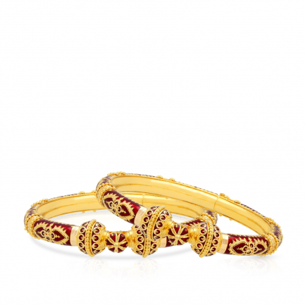 Malabar Gold Bangle Set BSBNCOS15326