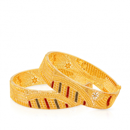 Malabar Gold Bangle Set BSBNCOS16276