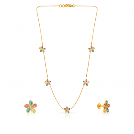 Malabar Gold Necklace Set NSDZNK148