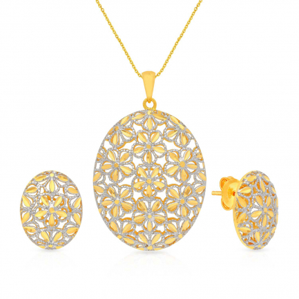 Malabar Gold Pendant Set PSFRPNBL002