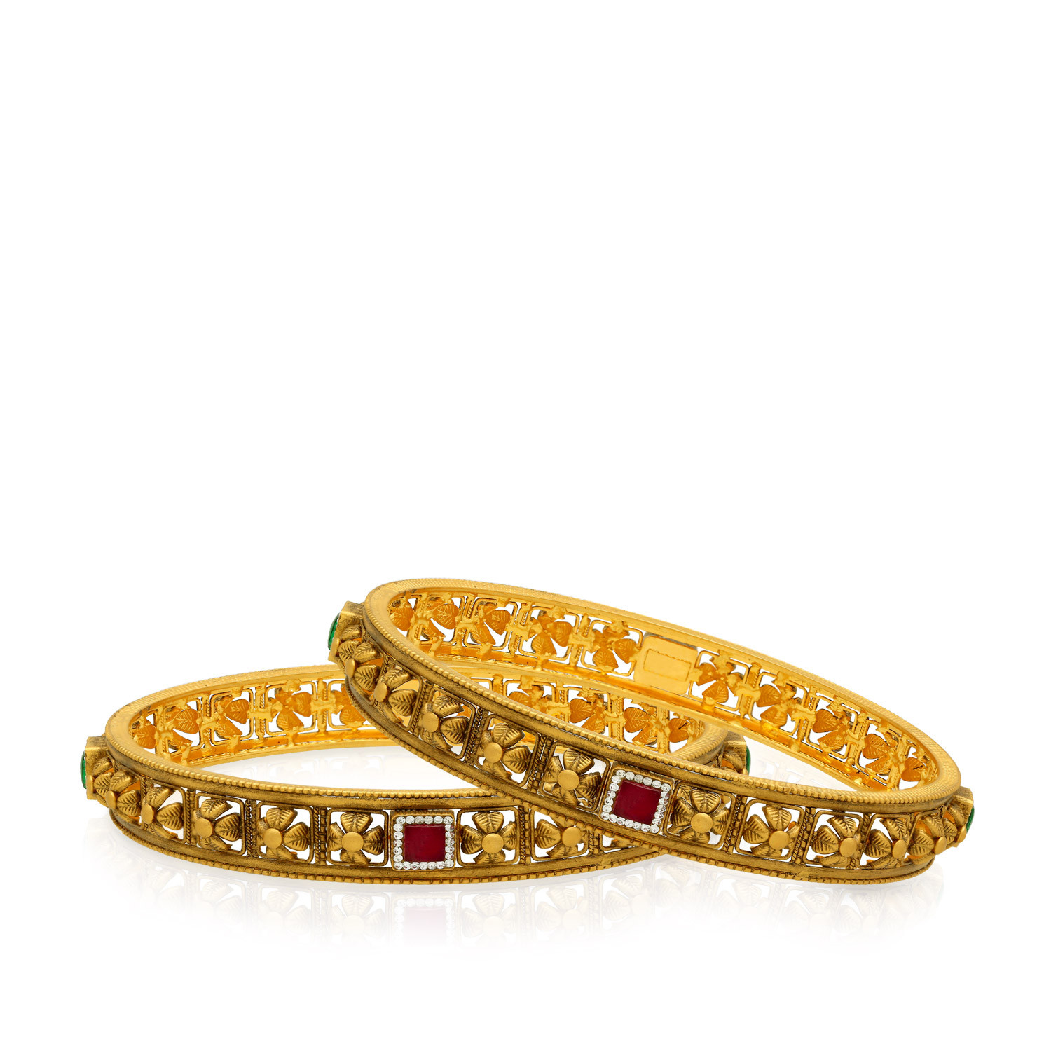 Ethnix Gold Bangle Set BSBNANC41598