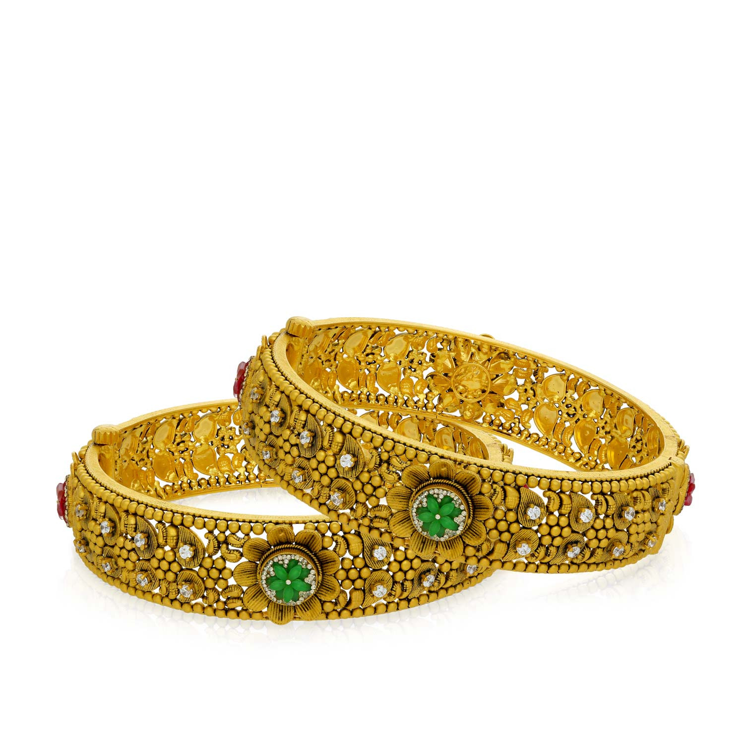Ethnix Gold Bangle Set BSBNANC42225