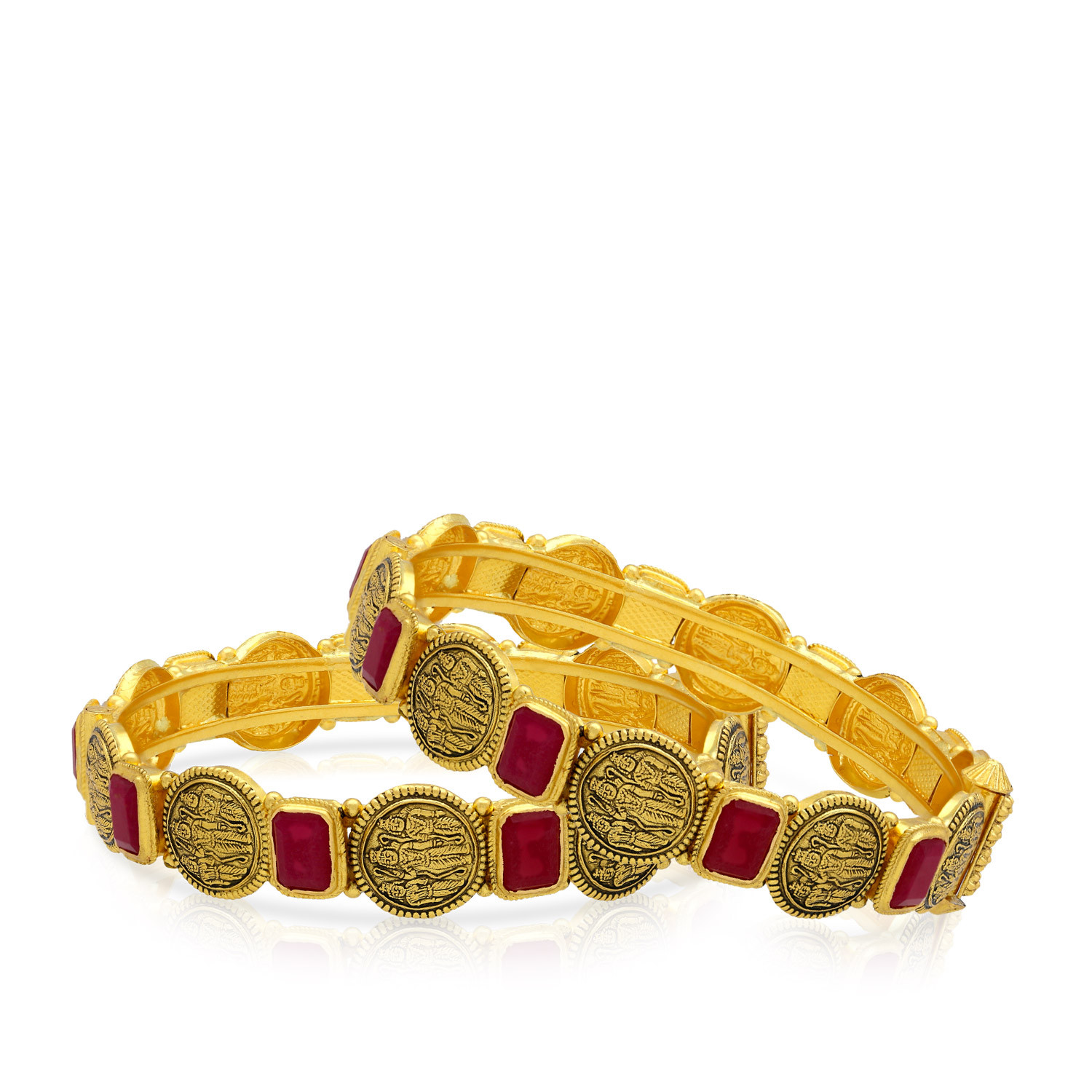 Ethnix Gold Bangle Set BSBNNGS17192