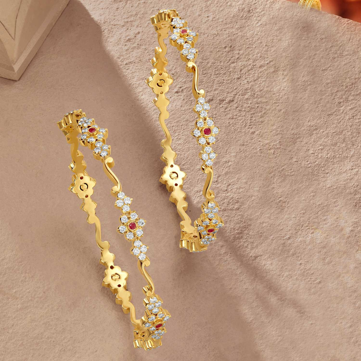 Mine Diamond Bangle Set BSMANGEN012BN8