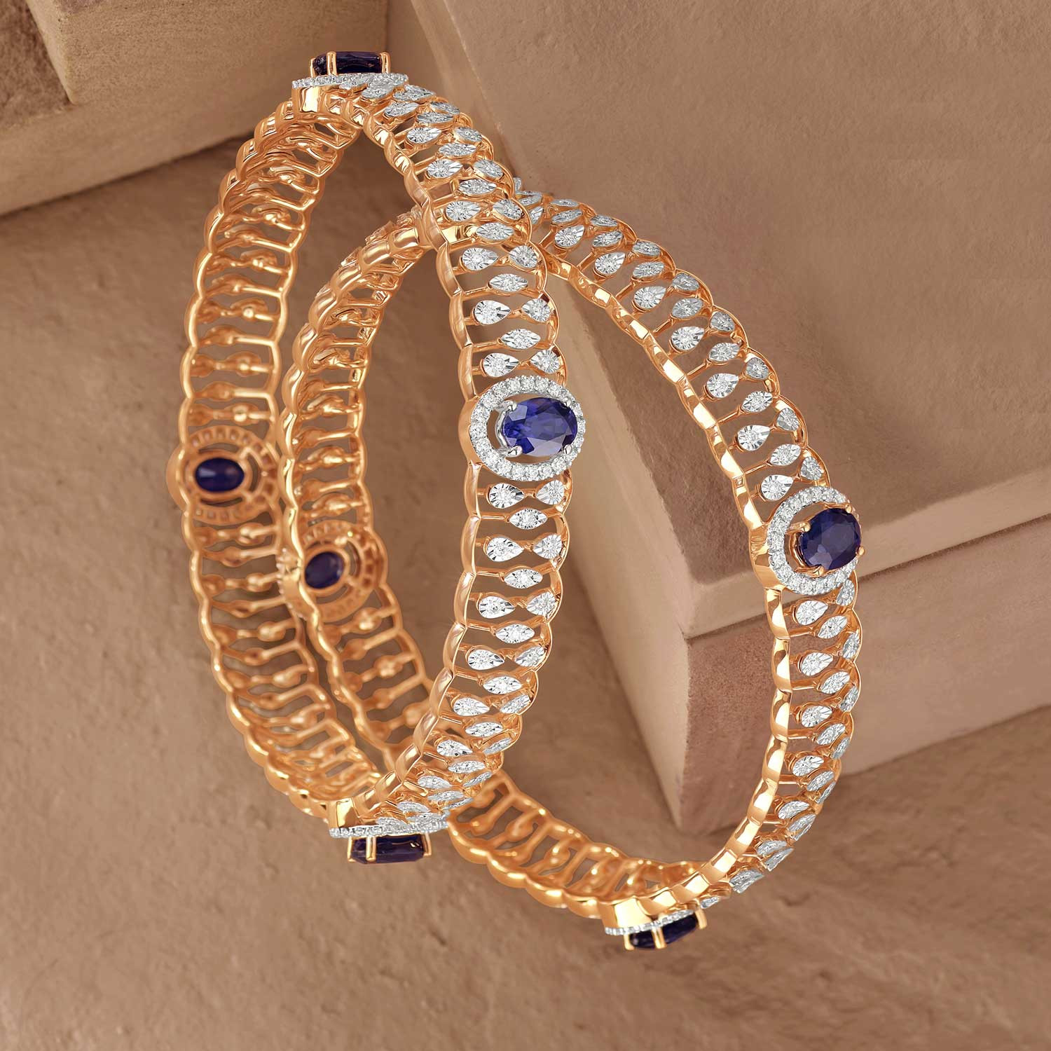 Mine Diamond Bangle Set BSMRGGEN229BN8