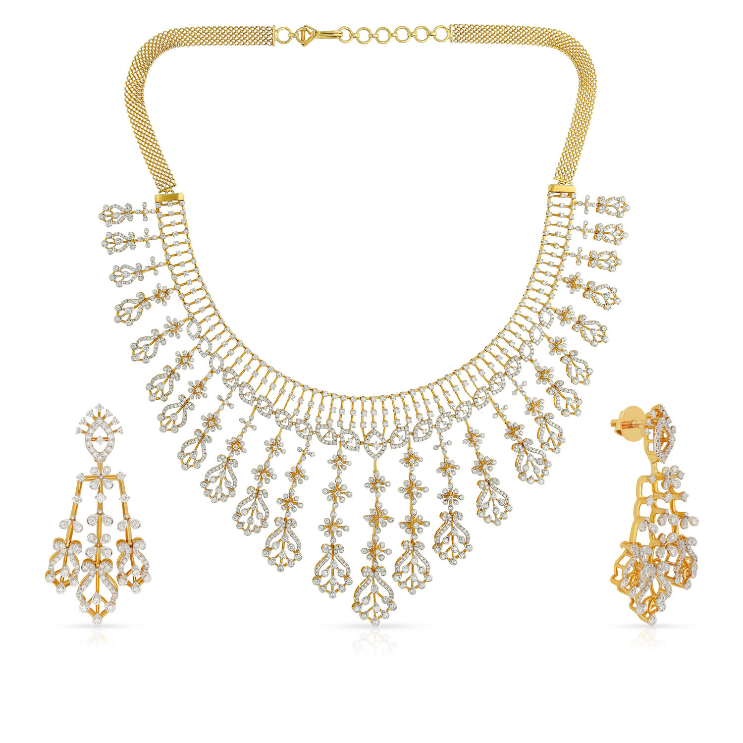 Mine Diamond Necklace Set NSMRGBDL050NK2