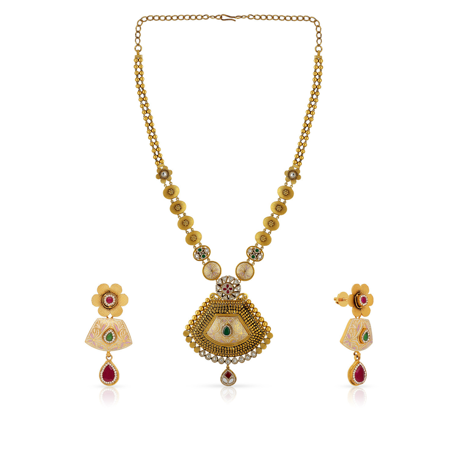 Ethnix Gold Necklace Set NSNKANC40653