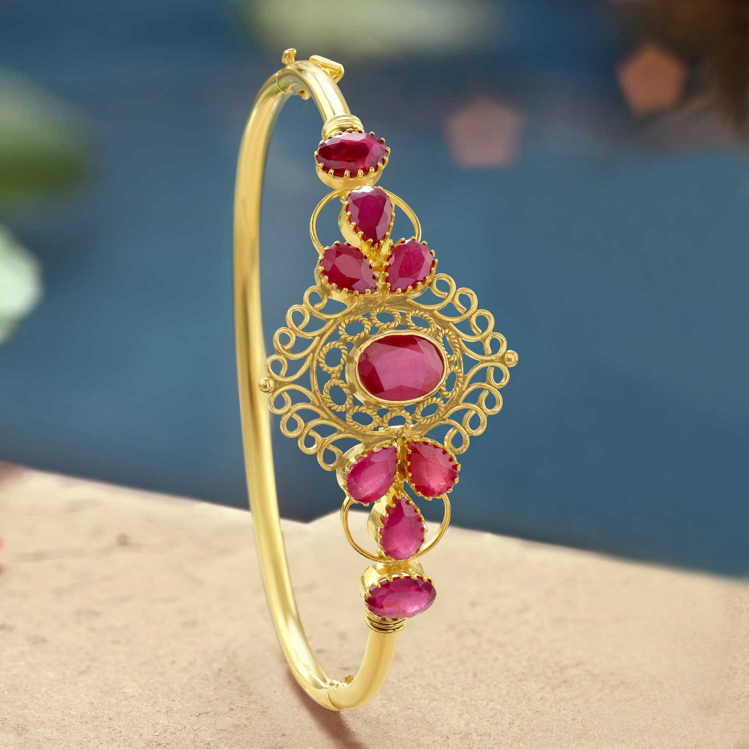 Precia Gemstone Bangle PRGGEN003OB1
