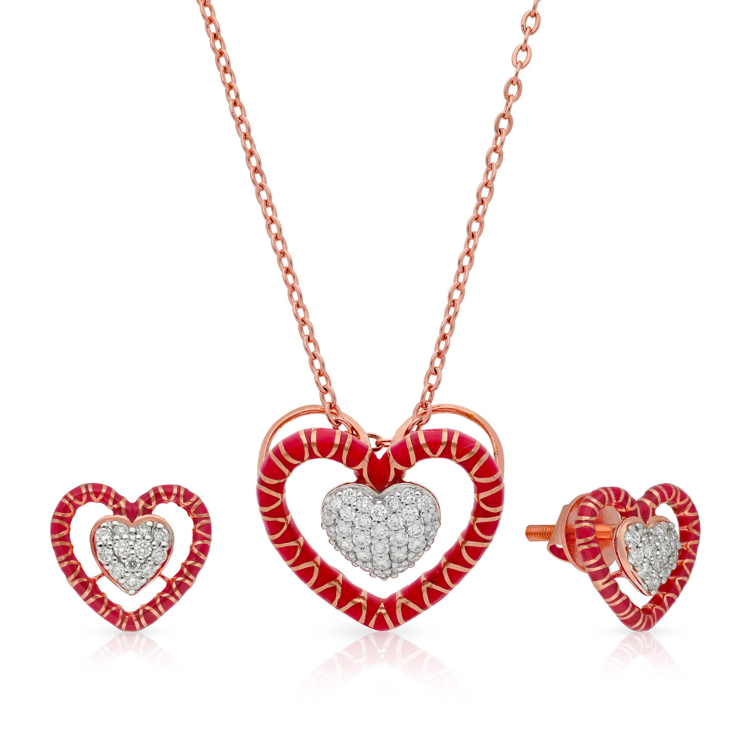 Mine Diamond Pendant Set PSMRGHTH009PN5