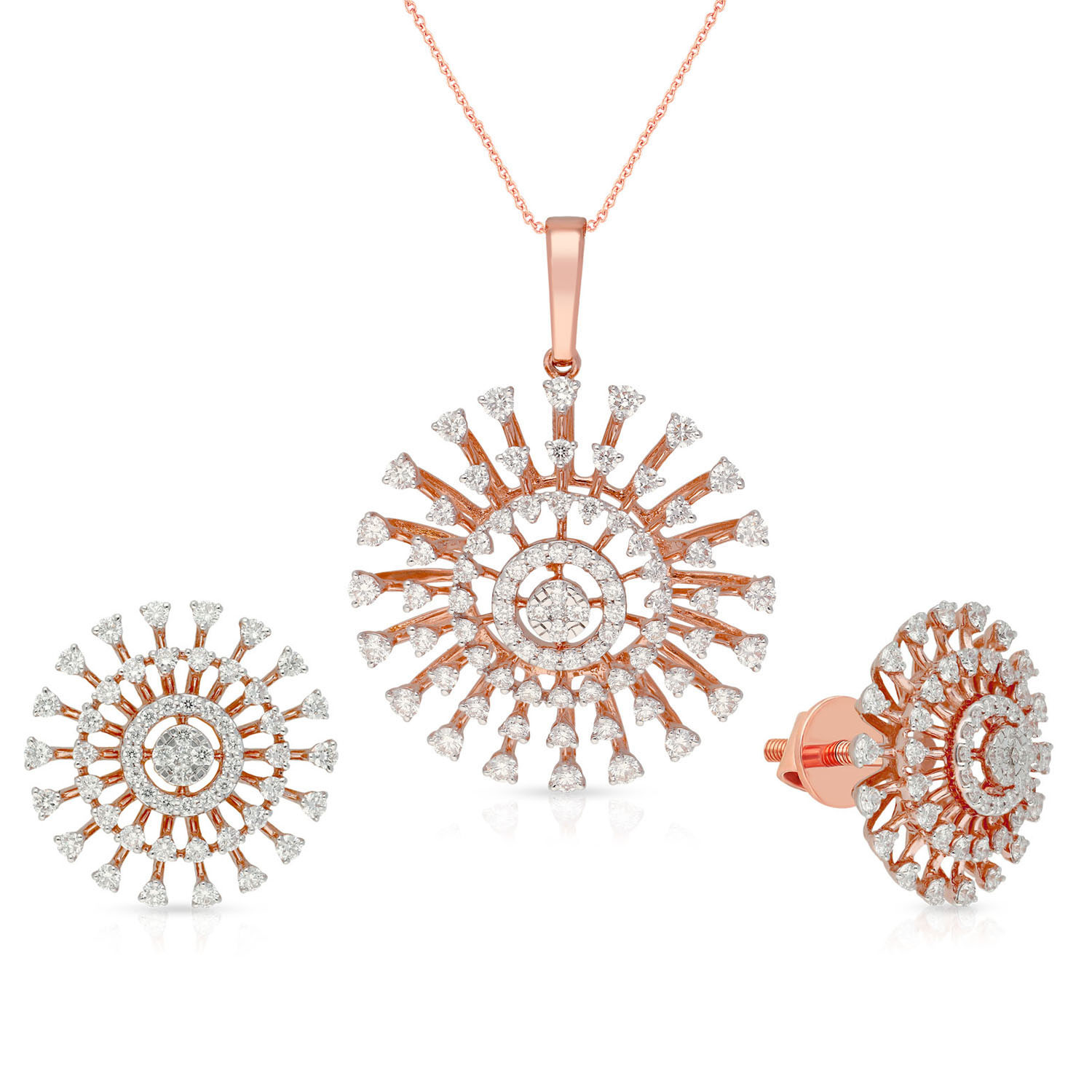 Mine Diamond Pendant Set PSMRGGEN1351PN5
