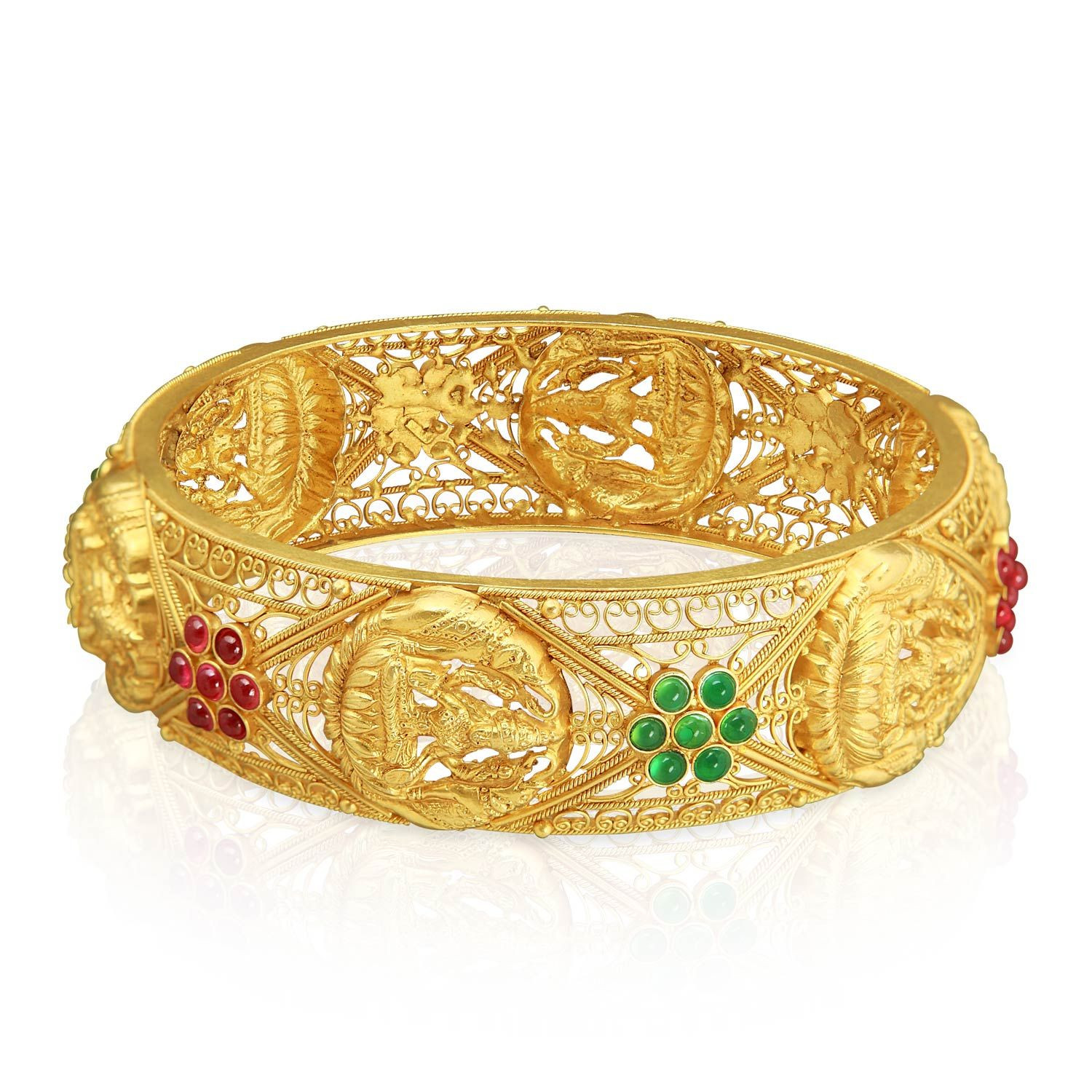 Tamil Nadu Chettiyar Divine Gold Lakshmi Valayal BDVNBIB01281
