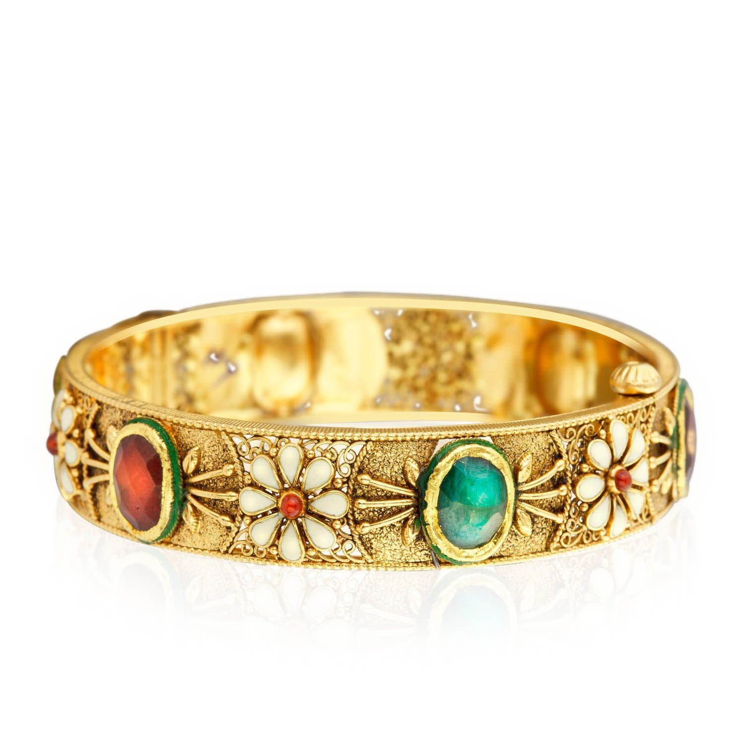Andhra Reddy Malabar Gold Kundan Raala Gajulu CBG0312AN