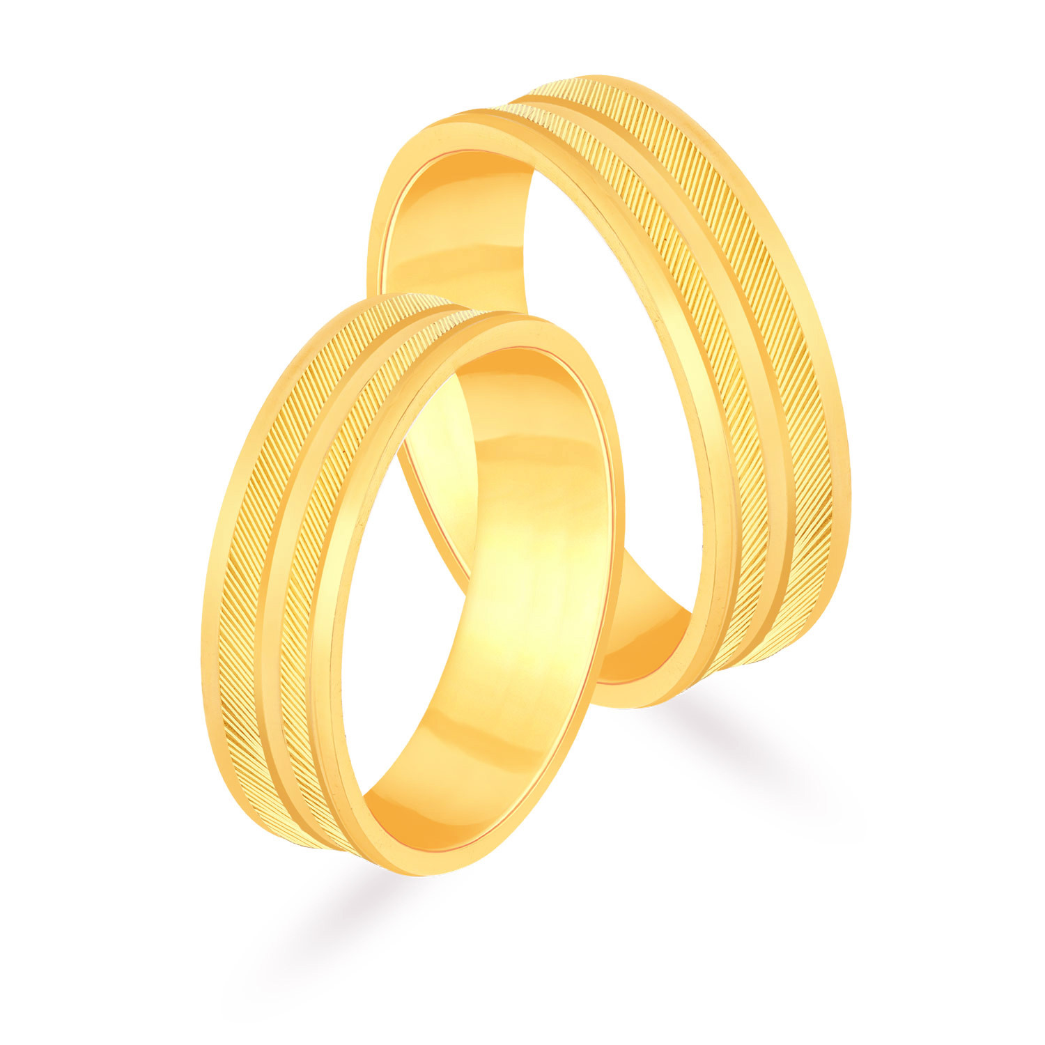 Malabar Gold Couple Bands EMRNCPL010LG