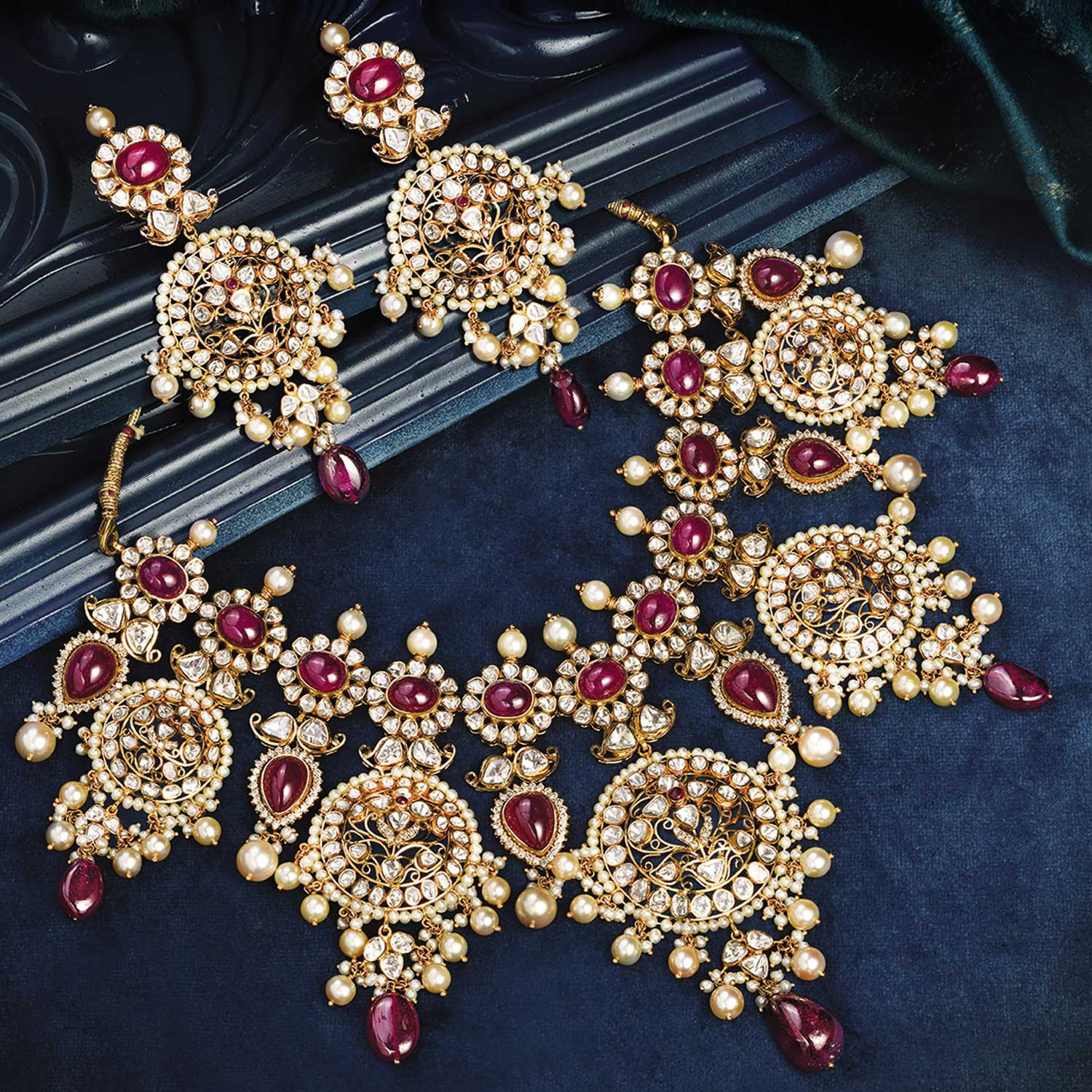 Era Uncut Diamond Necklace Set NSEVZJOQ012NK2