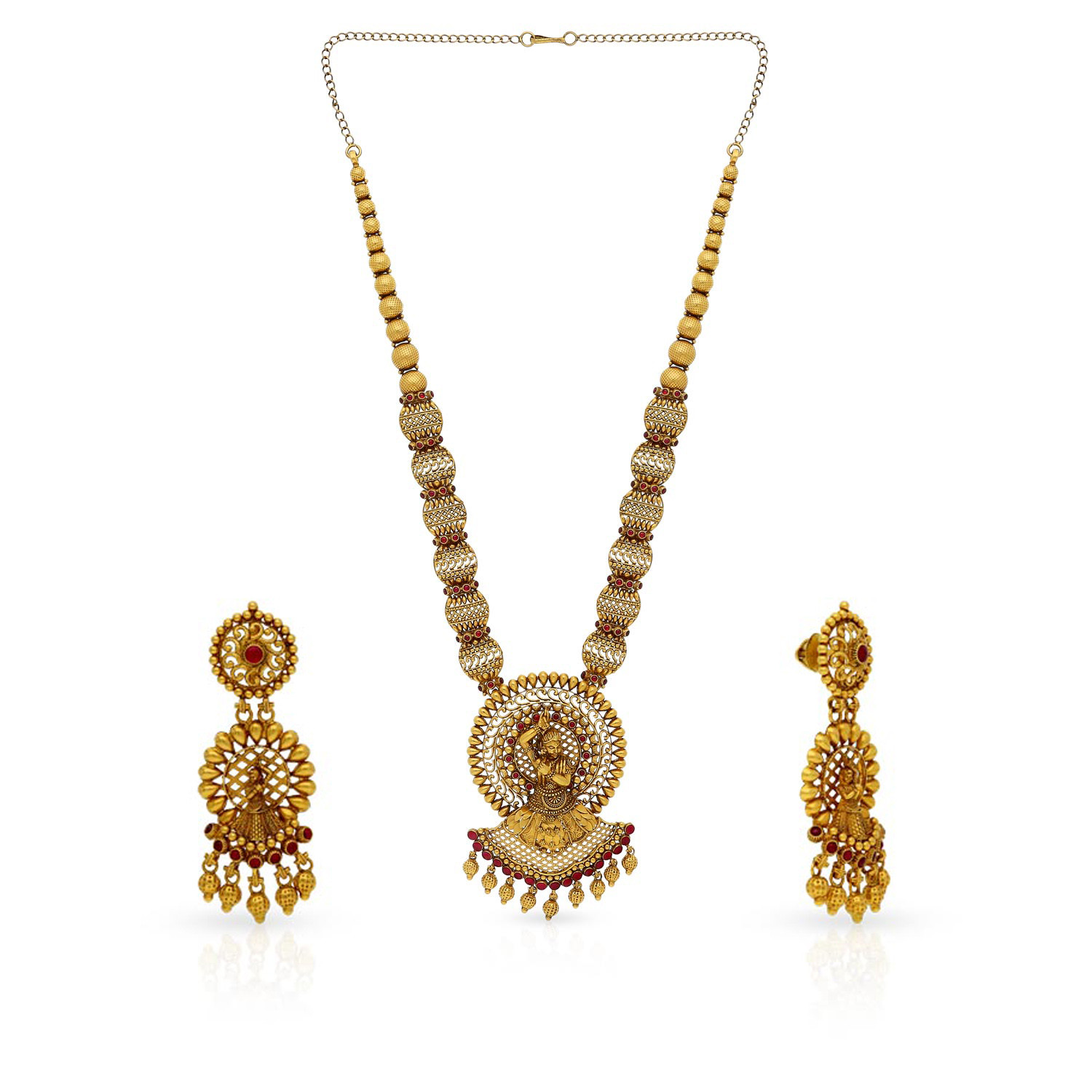 Divine Gold Necklace Set NSNKNTA10094