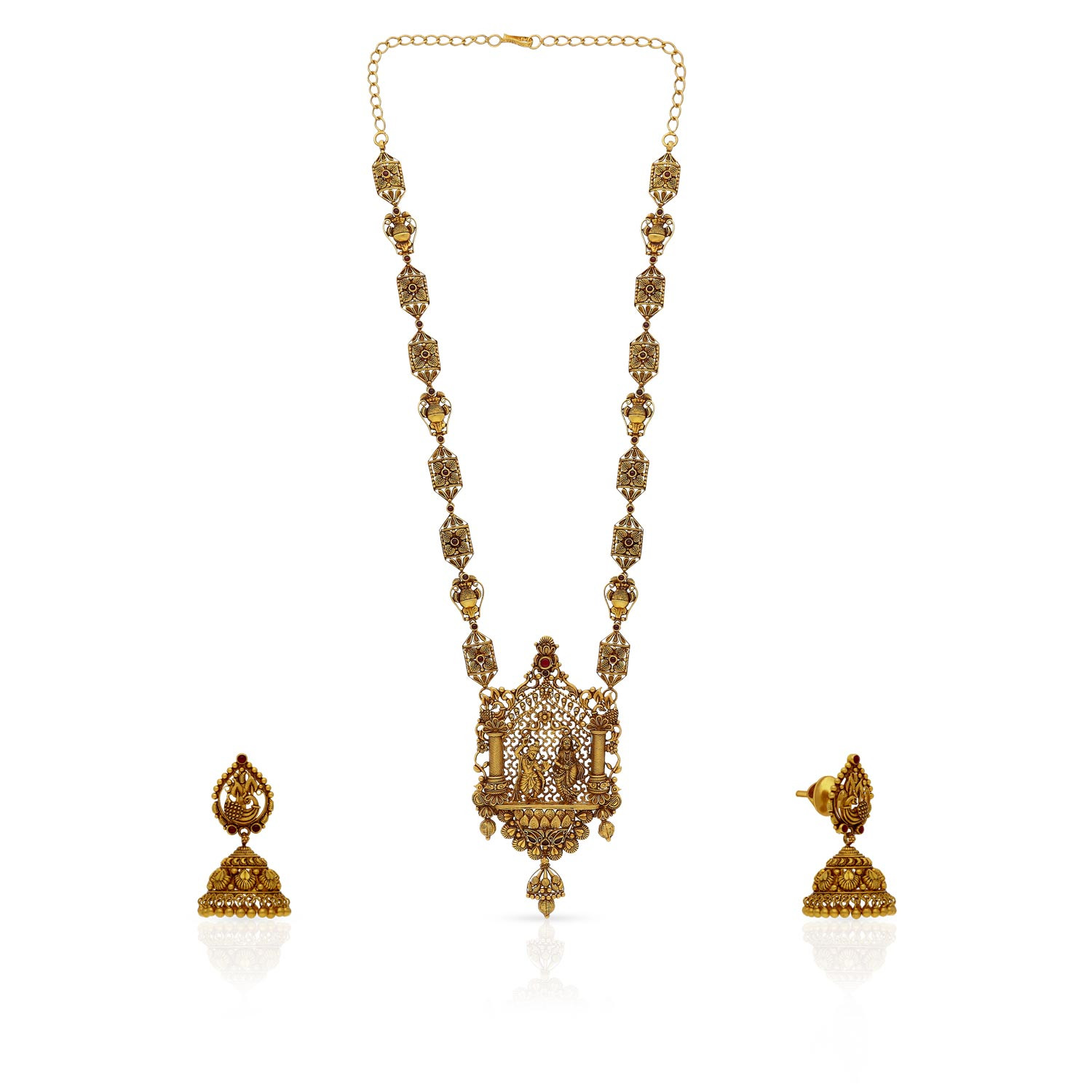 Divine Gold Necklace Set NSNKNTA10098