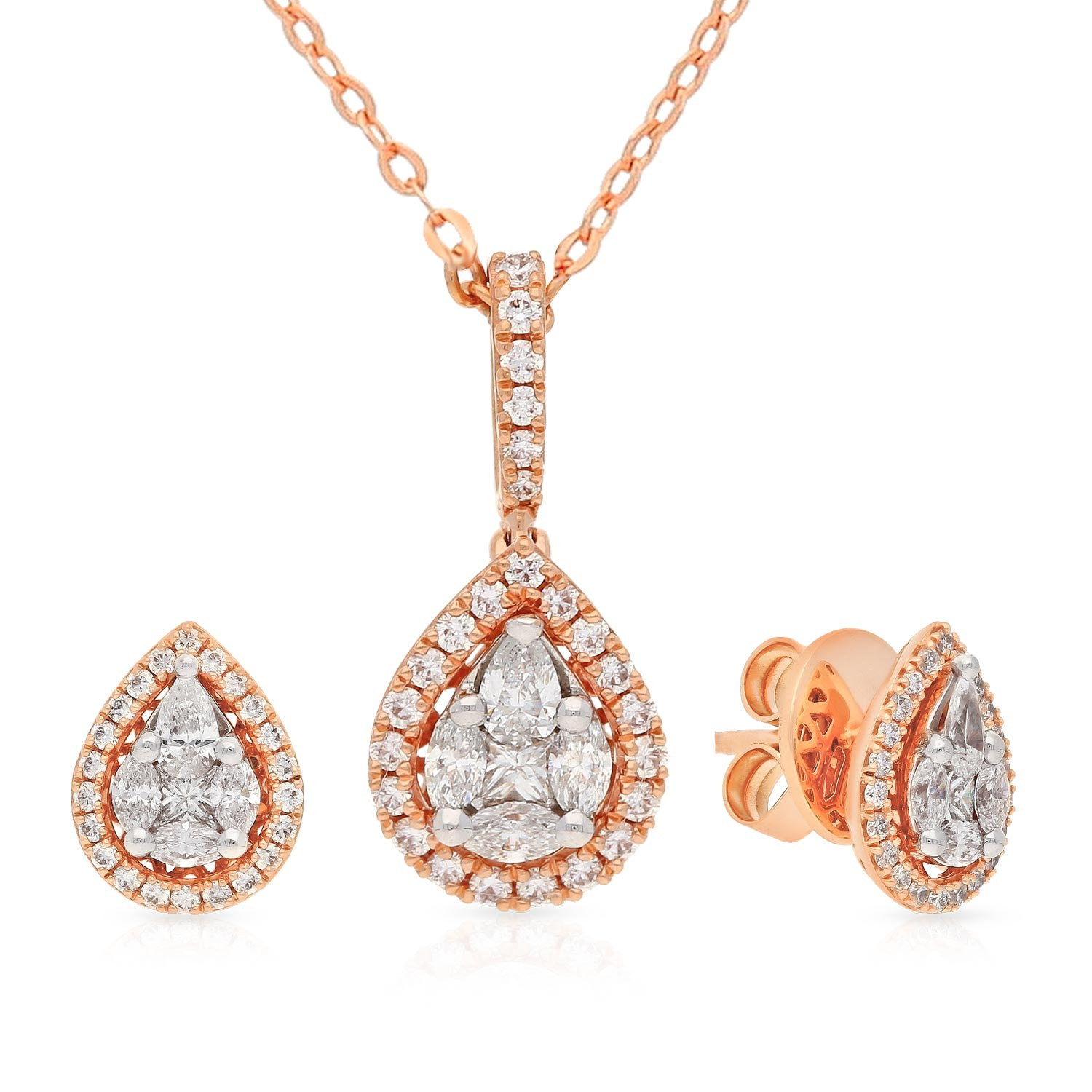 Mine Diamond Pendant Set PSMGNCLT023PN6