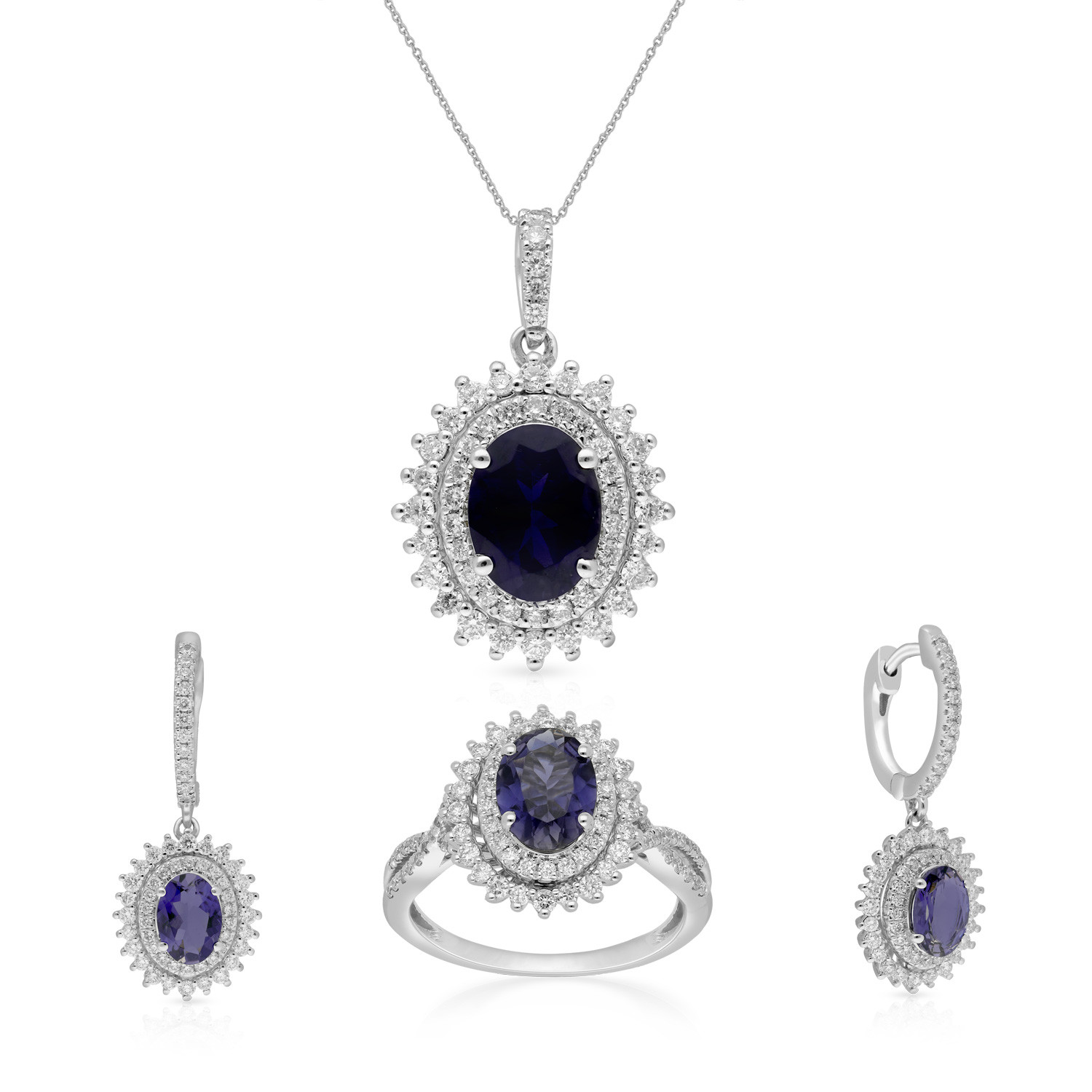 Mine Diamond Pendant Set PSMLUSPR010PN6