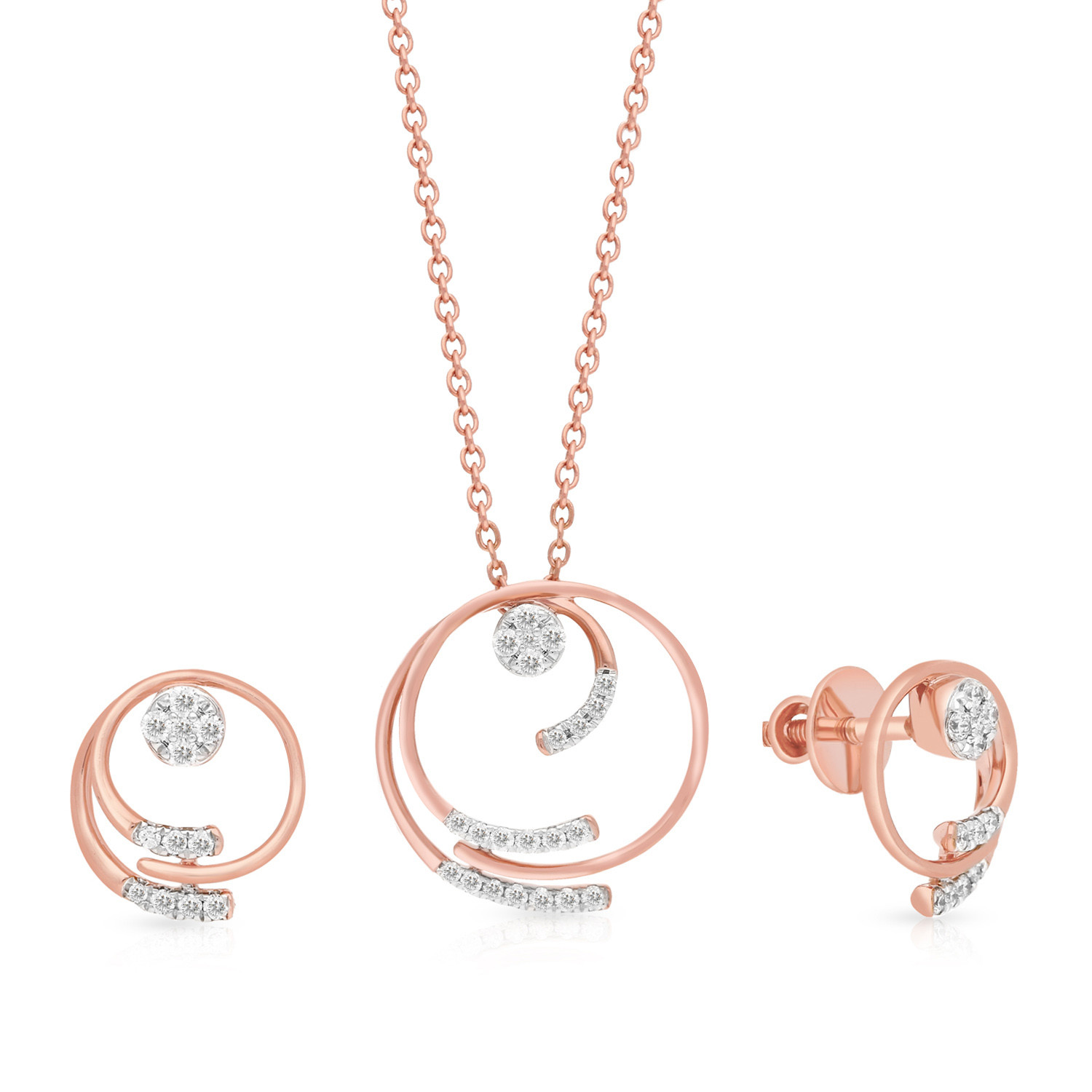 Mine Diamond Pendant Set PSMZOZOU016PN5