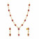 Precia Gemstone Necklace Set NSPJVYGEN013NK2