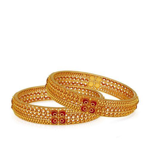 Divine Gold Bangle Set BSBNCHT42921