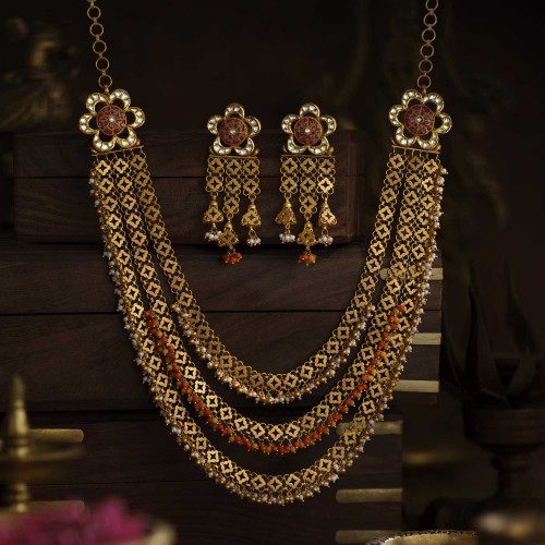 Ethnix Gold Necklace Set NSANAKT24NK03