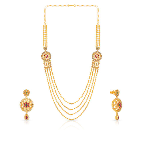 Era Uncut Diamond Necklace Set NSERGGBL001NK1