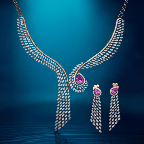 Mine Diamond Necklace Set NSMPHRGEN005NK2