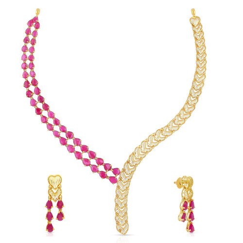 Precia Gemstone Necklace Set NSPJVYGEN009NK2