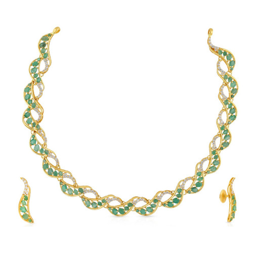 Precia Gemstone Necklace Set NSPJVYGEN016NK2