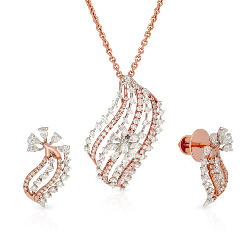 Mine Diamond Pendant Set PSMRGGEN384PN5