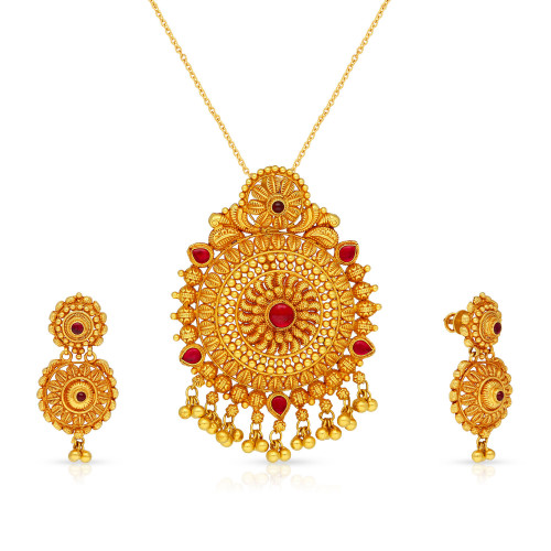 Divine Gold Pendant Set PSPDCHT46564