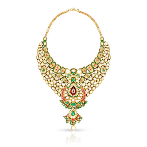 Punjabi Sikh Malabar Gold Kundan Choker CNK0068AN