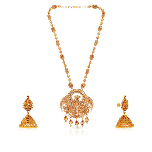 Divine Gold Necklace Set NSNKNTA10104